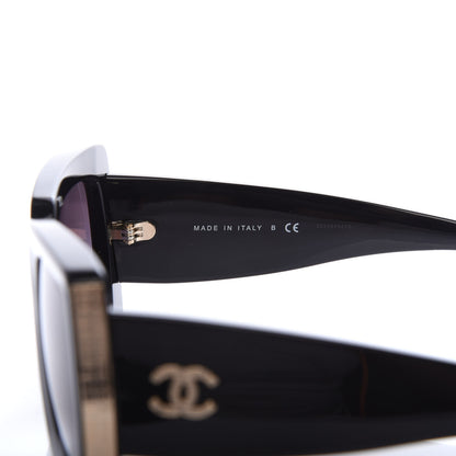 Chanel Acetate Rectangle Sunglasses 5435 Black 6 of 8