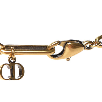Christian Dior Metal Crystal Heart J'adior Choker Necklace Aged Gold 5 of 5