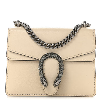 Gucci Textured Calfskin Crystal Mini Dionysus Shoulder Bag Mystic White 1 of 14