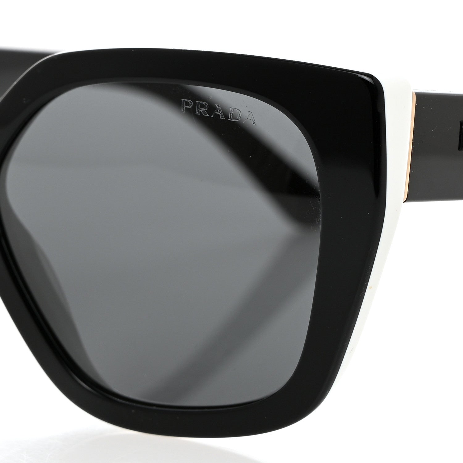 Prada Sunglasses SPR 24X Black White 7 of 8