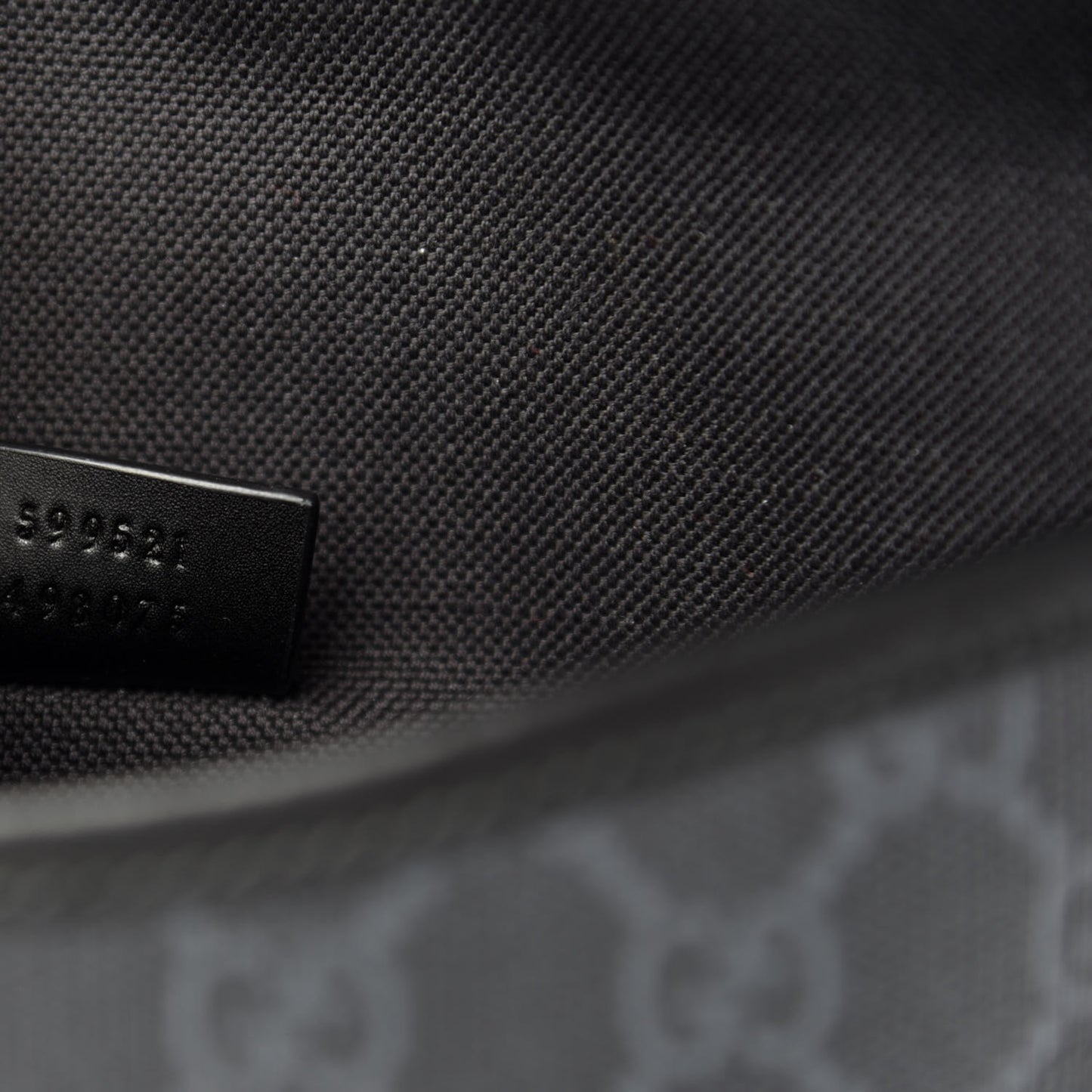 GG Supreme Monogram Web Medium Messenger Bag Black Grey