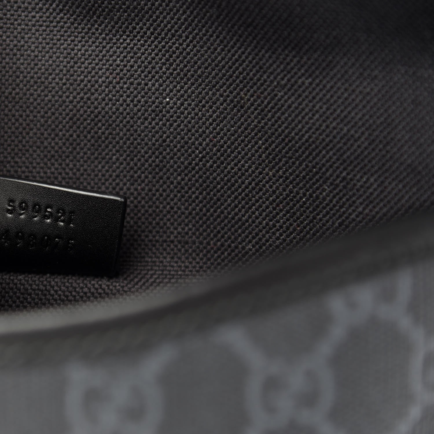 Gucci GG Supreme Monogram Web Medium Messenger Bag Black Grey 9 of 10