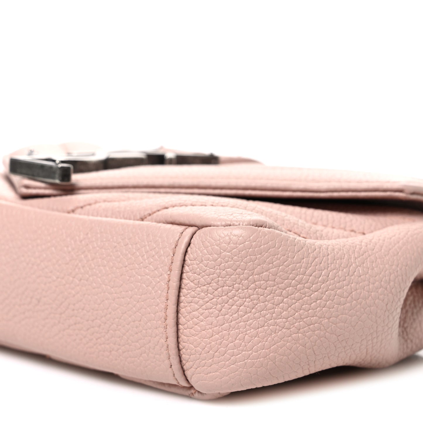Sheepskin Matelasse Monogram Classic Baby Chain Bag Pale Pink