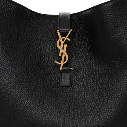 Saint Laurent Grained Deerskin Bea Tote Black 8 of 10