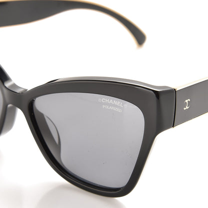 Chanel Acetate CC Cat Eye Sunglasses 5271-A Black 8 of 10