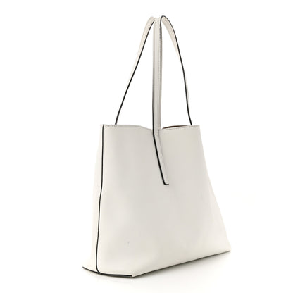 Fendi Vitello Vienna Enamel F is Fendi Shopping Tote White Taupe 4 of 16