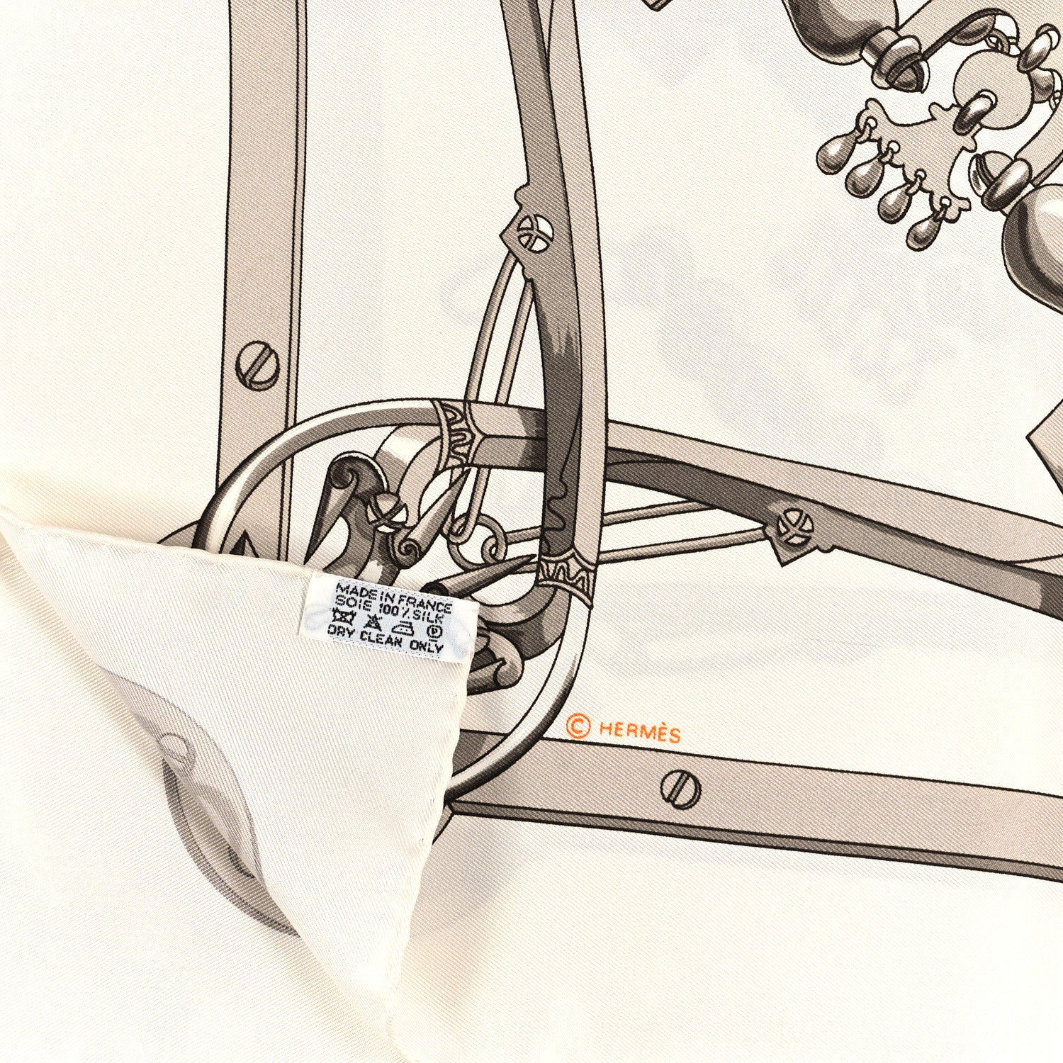 Hermes Silk Mors et Gourmettes Remix Scarf 90 3 of 3