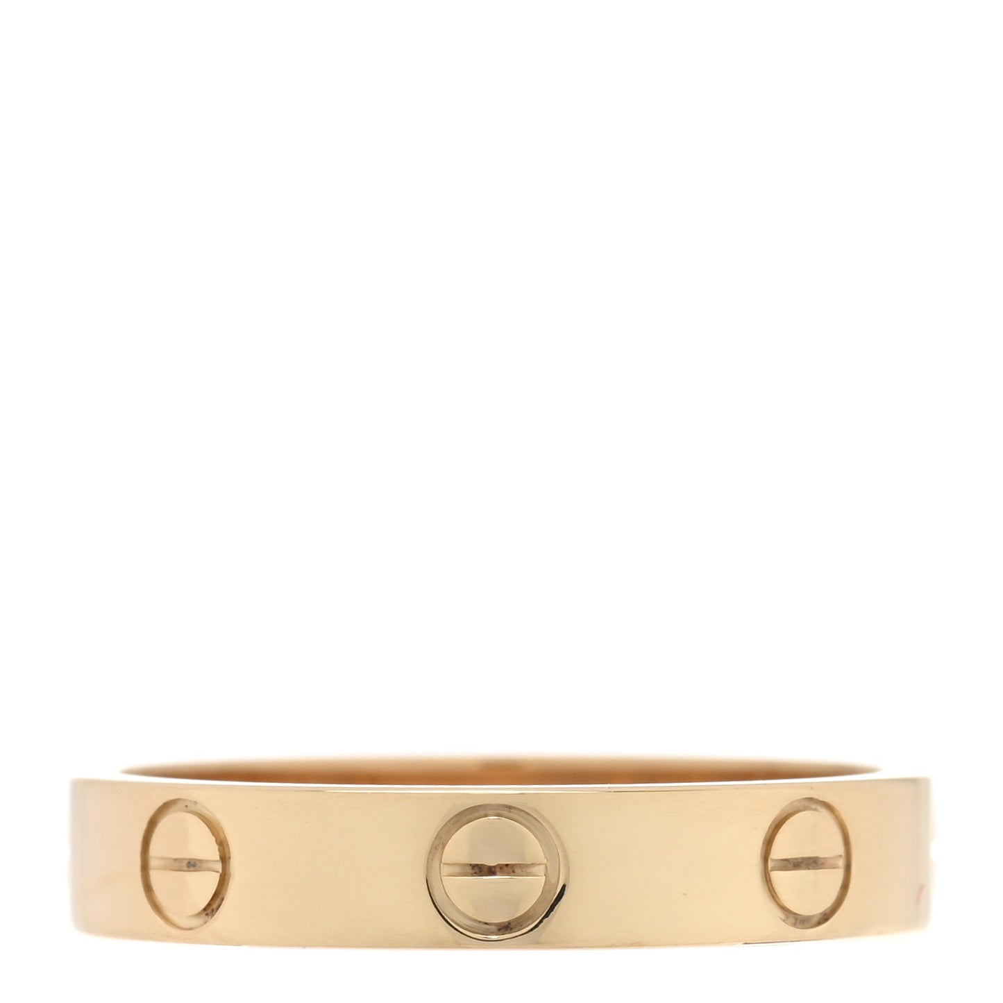18K Yellow Gold 3.5mm LOVE Wedding Band Ring 54 7