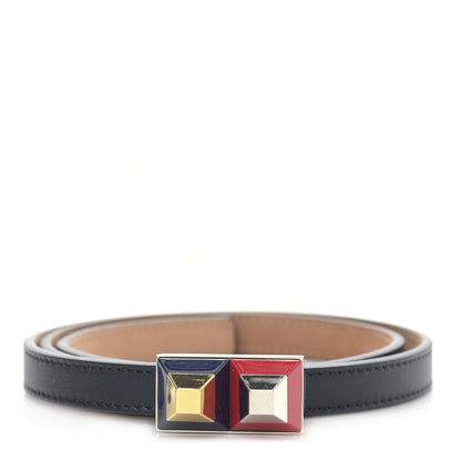 Fendi Calfskin Studded Belt 80 32 Black 1 of 4