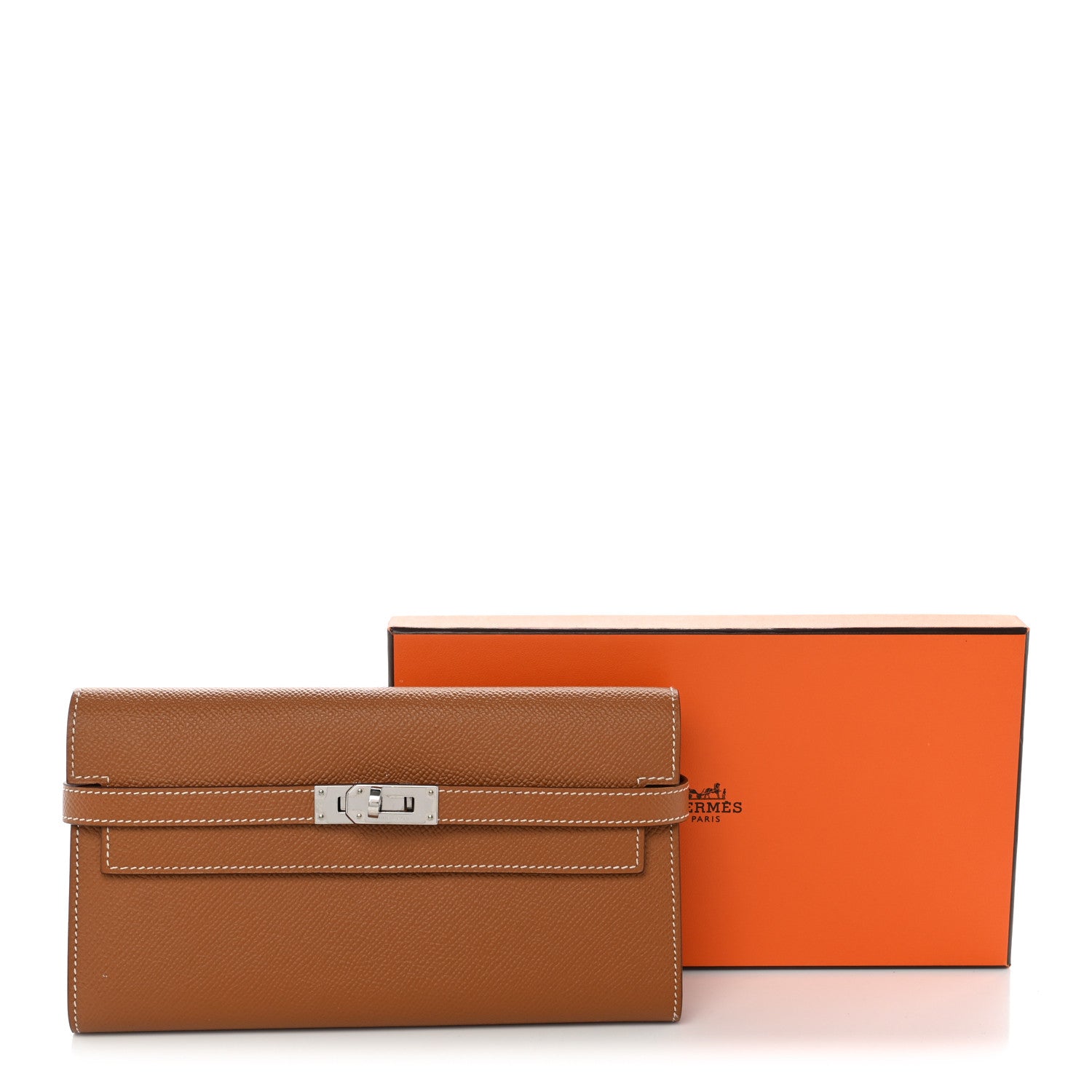 Hermes Epsom Kelly Longue Wallet Gold 9 of 9