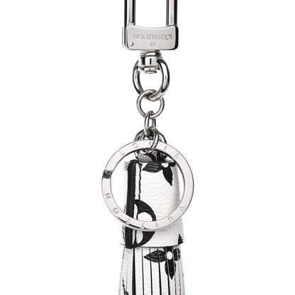 Louis Vuitton Monogram Tassel Bag Charm White 4 of 5