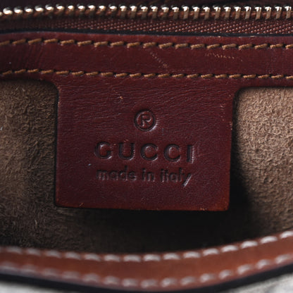 Gucci GG Supreme Monogram Cuoio Toscano Small Boston Beige Ebony Cuir 5 of 10