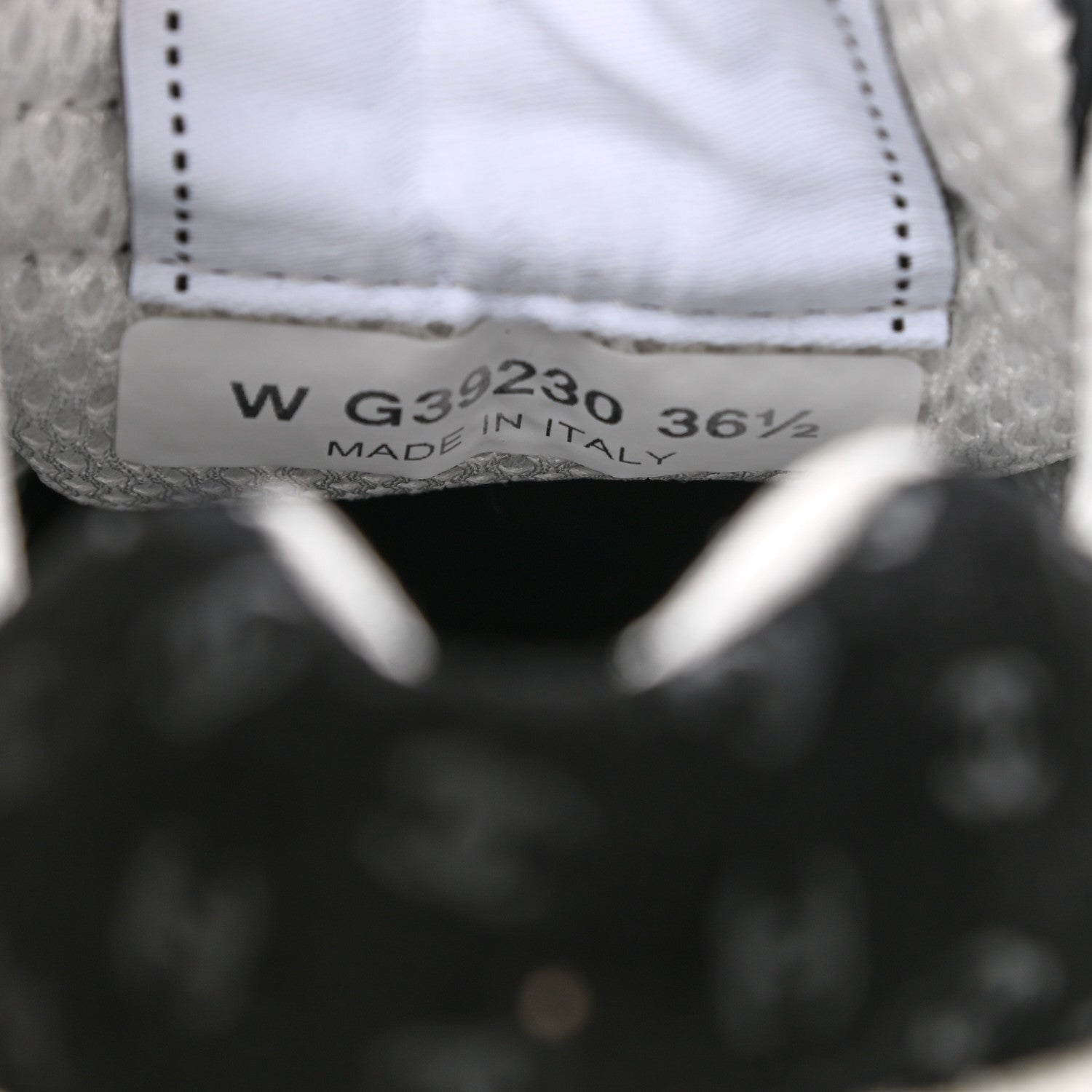 Chanel Suede Calfskin Printed CC Sneakers 36.5 Black White 7 of 8