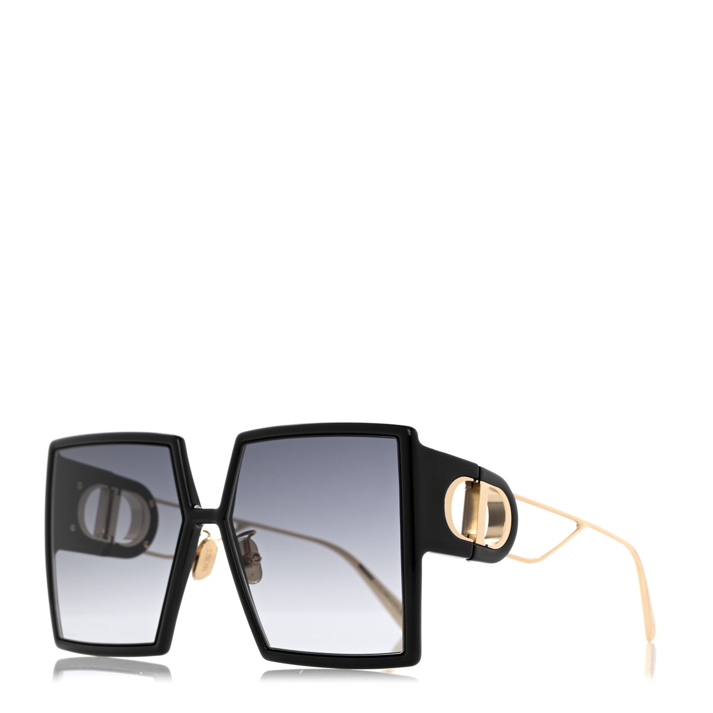 Square 30 Montaigne Sunglasses Black
