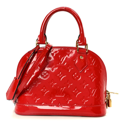 Louis Vuitton Vernis Alma BB Cherry 1 of 10