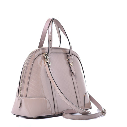 Gucci Patent Microguccissima Small Nice Top Handle Dome Bag Dark Cipria 3 of 11