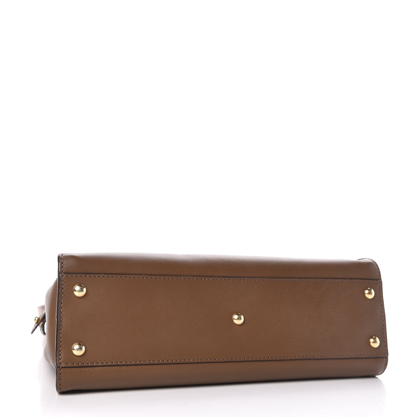 Vitello Seta Fabric Jacquard Pequin Medium Peekaboo Iconic Satchel Foresta Tobacco