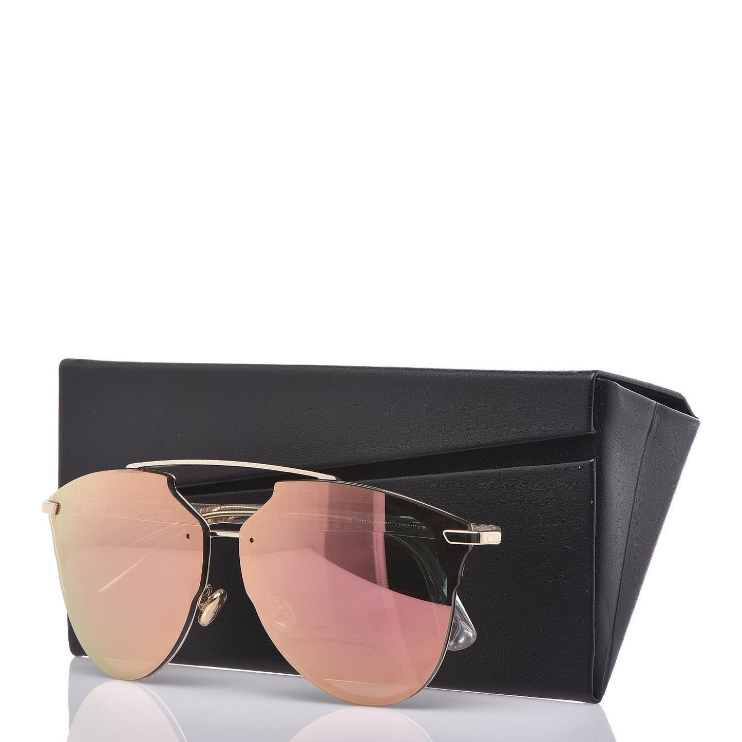 Reflected Pixel Sunglasses Rose Gold