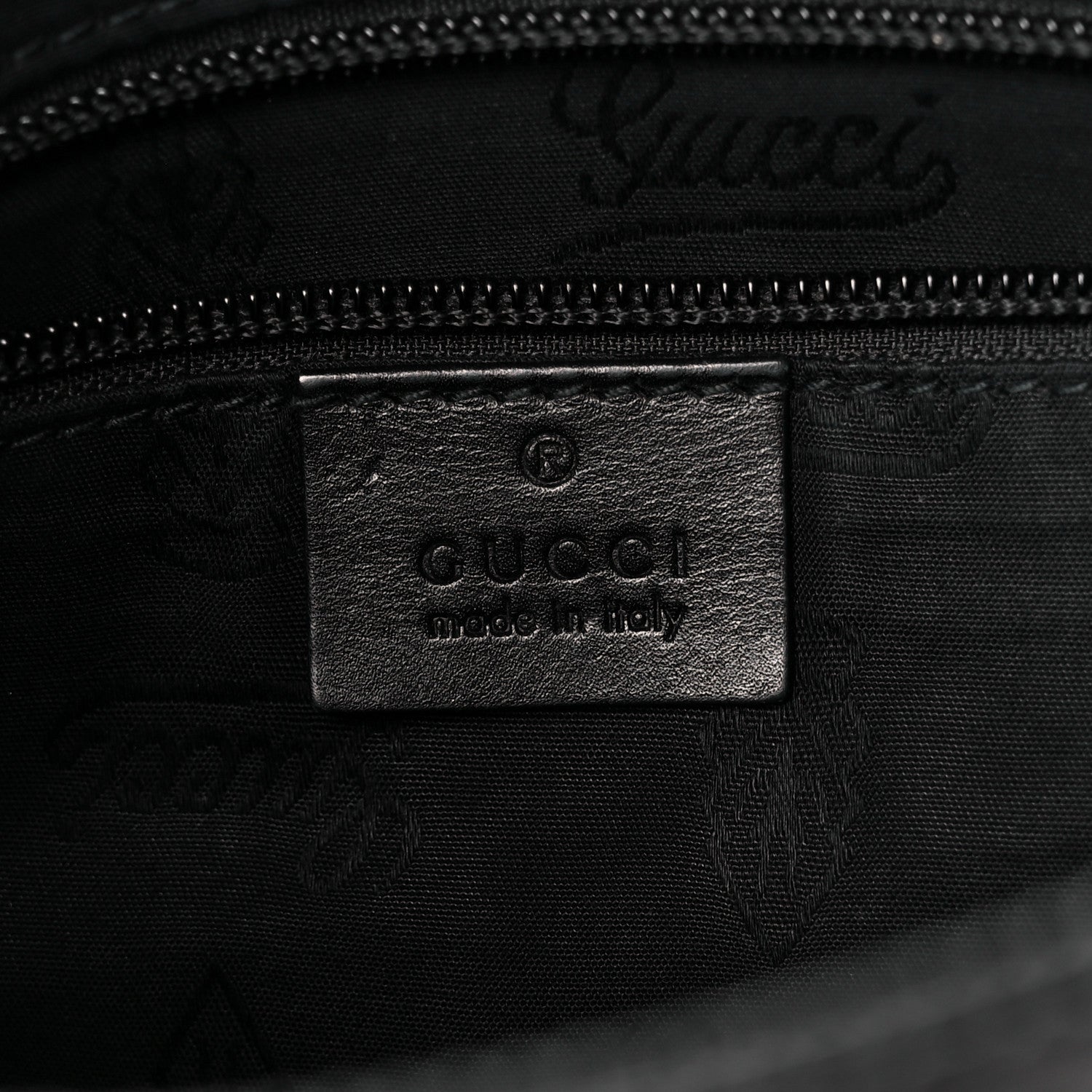 Gucci Nylon Monogram Medium Flat Messenger Bag Black 7 of 13