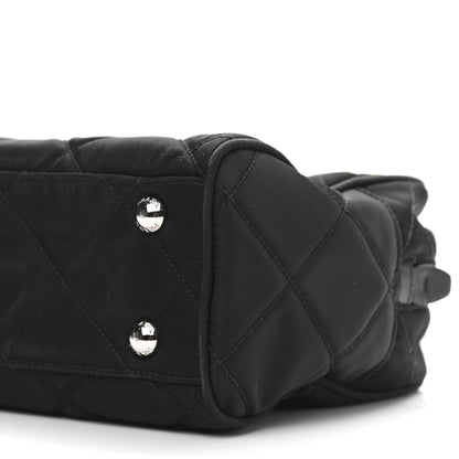 Prada Nylon Tessuto Impuntu Quilted Shoulder Bag Black 10 of 10