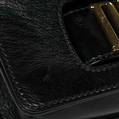 Christian Dior Crinkled Patent Lambskin Dio(r)evolution Top Handle Flap Bag Black 17 of 17