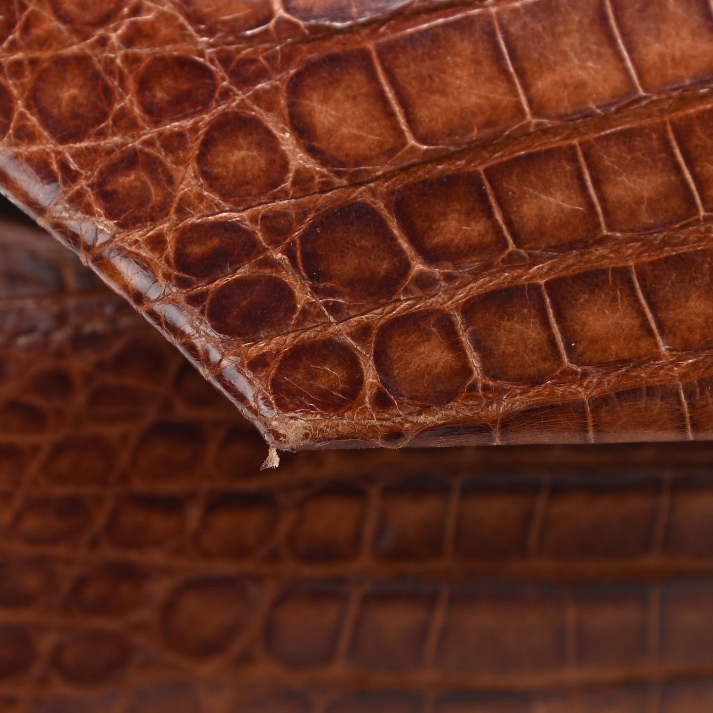 Crocodile Top Handle Brown