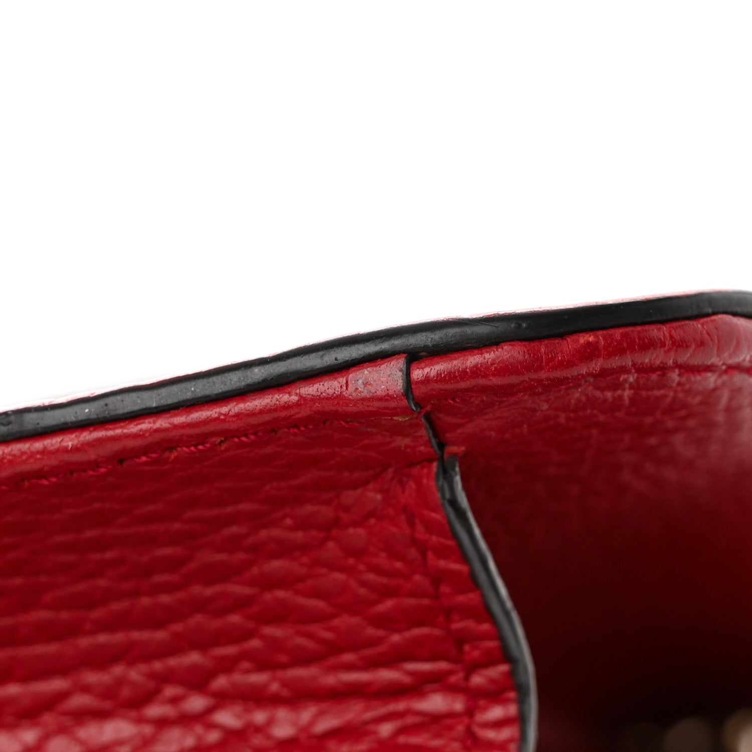 Gucci Dollar Calfskin Interlocking G Shoulder Bag Red 18 of 21