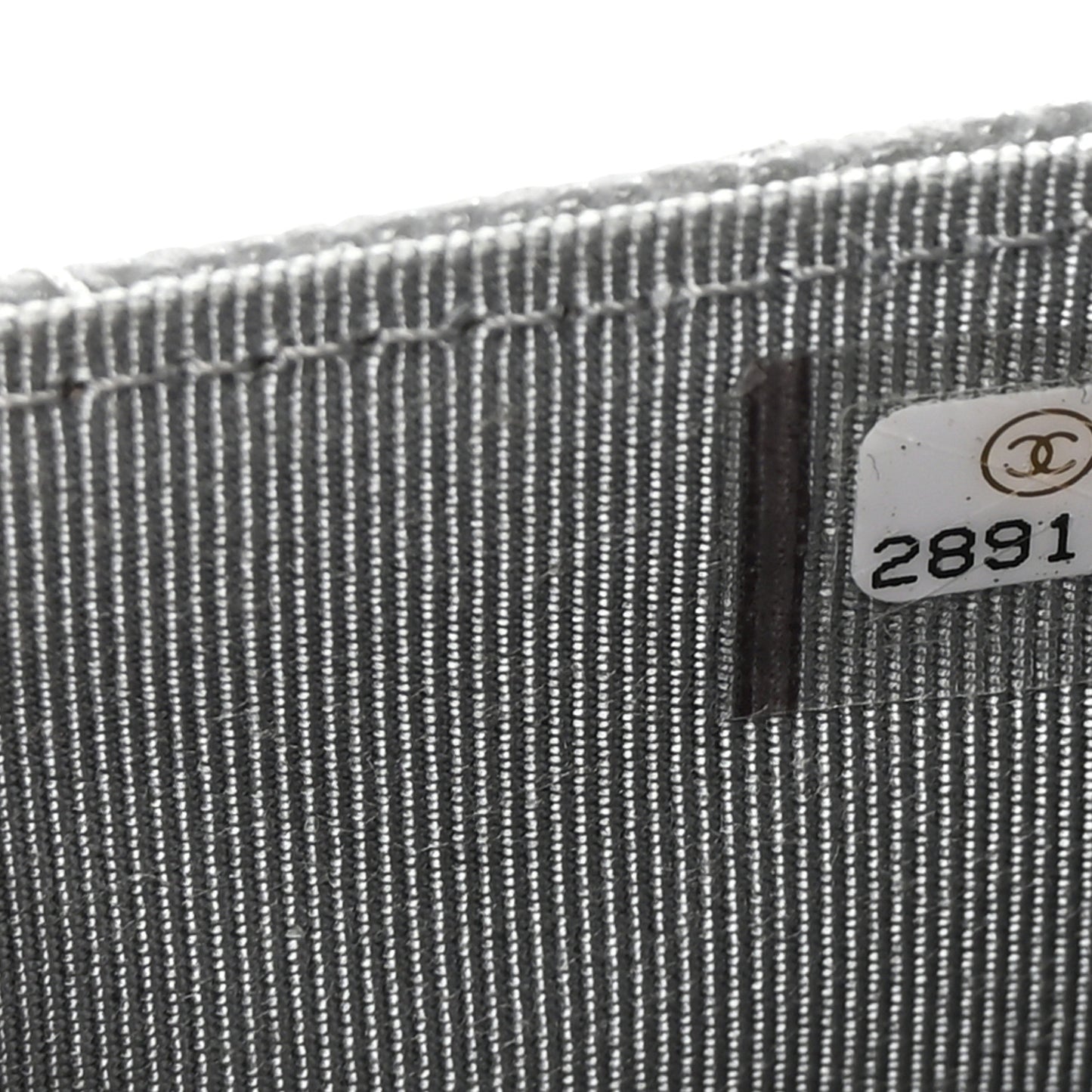 Caviar Quilted Classic Strap Pouch Grey