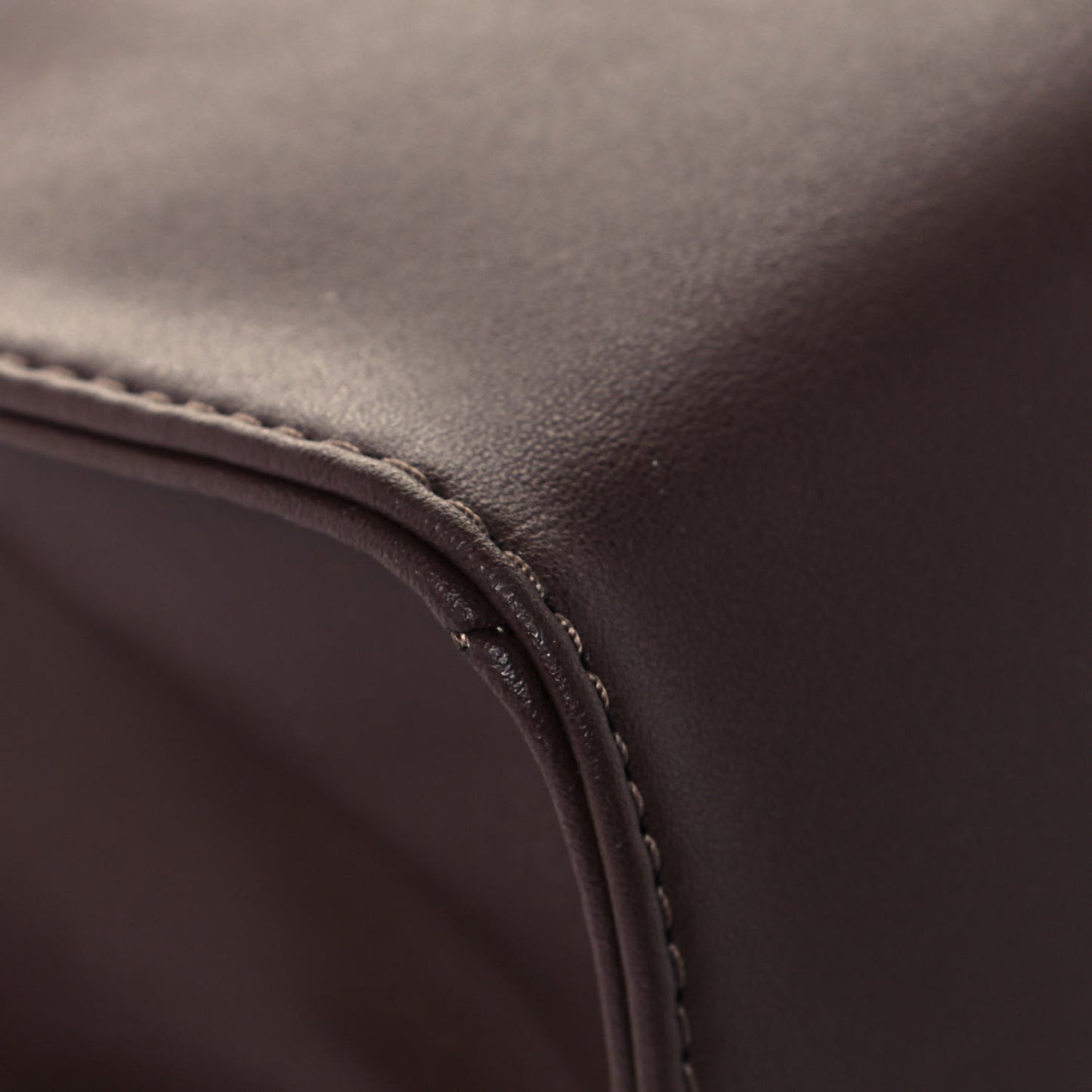 Vegan Leather Small Shopping Bag Chocolate