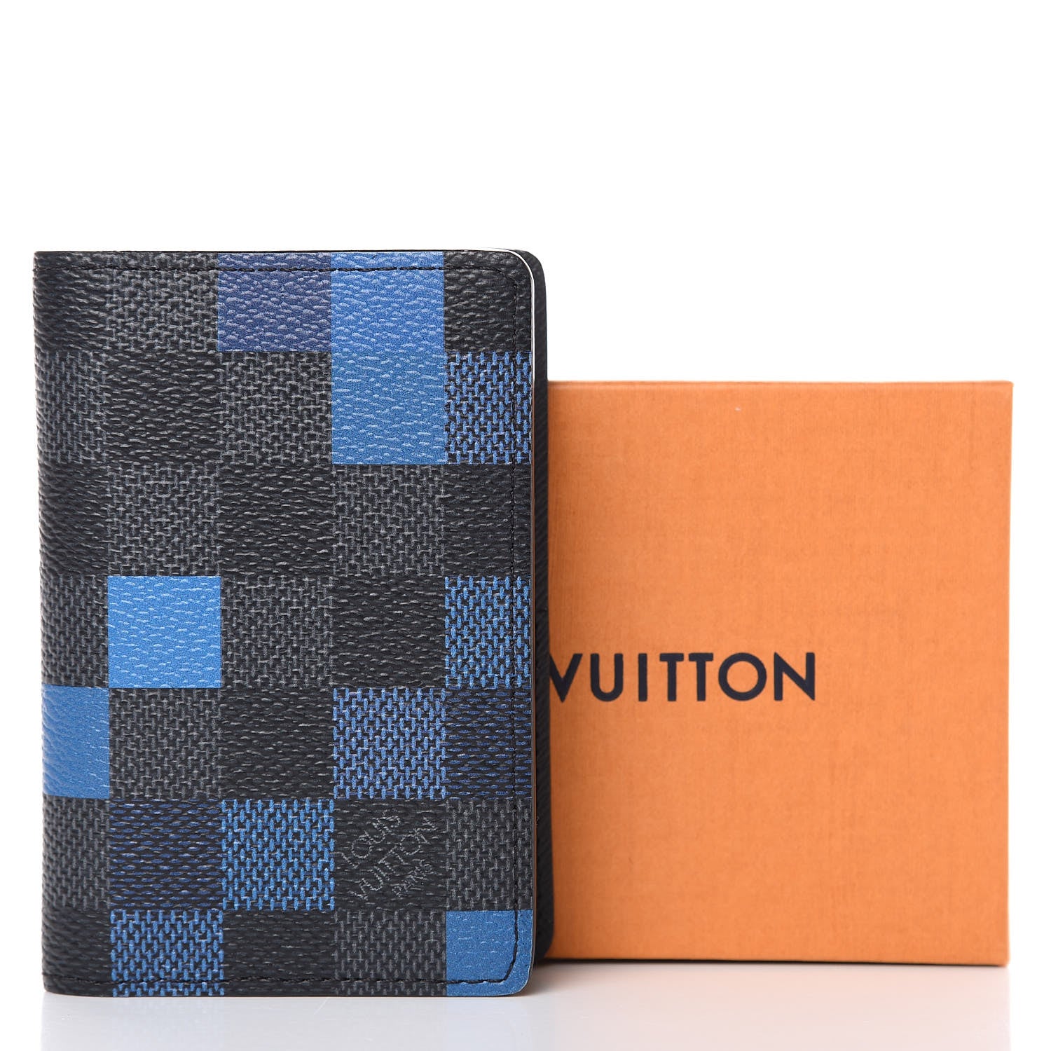 Louis Vuitton Damier Graphite Pixel Pocket Organizer Blue 7 of 7