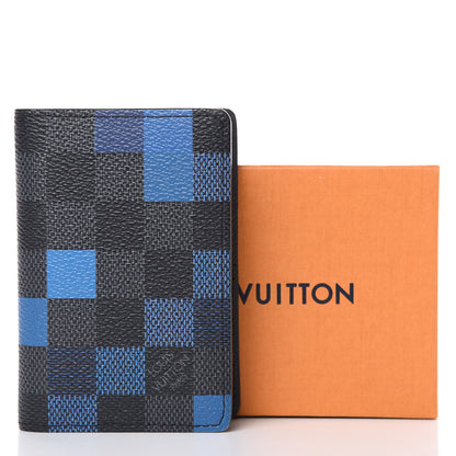 Louis Vuitton Damier Graphite Pixel Pocket Organizer Blue 7 of 7