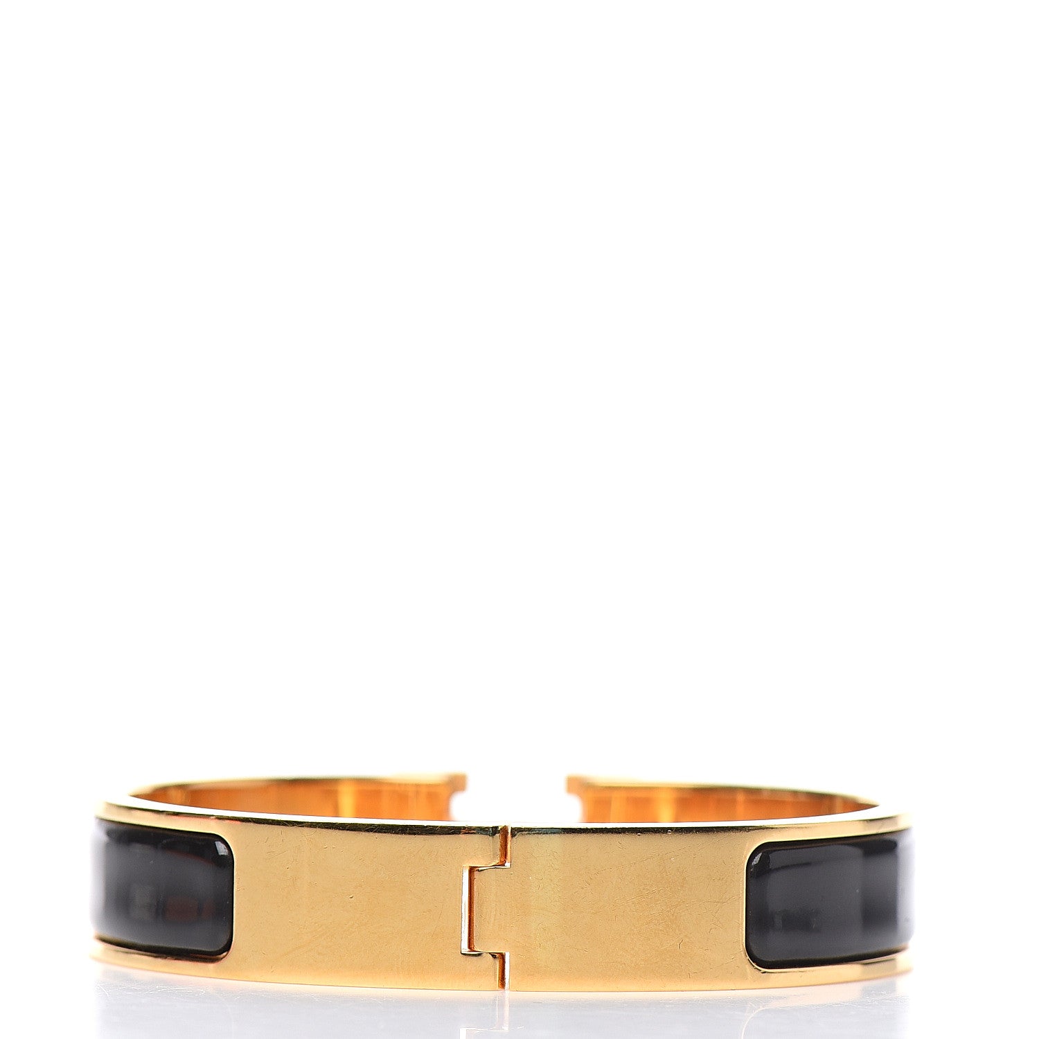 Hermes Enamel Narrow Clic Clac H Bracelet PM Black 2 of 5