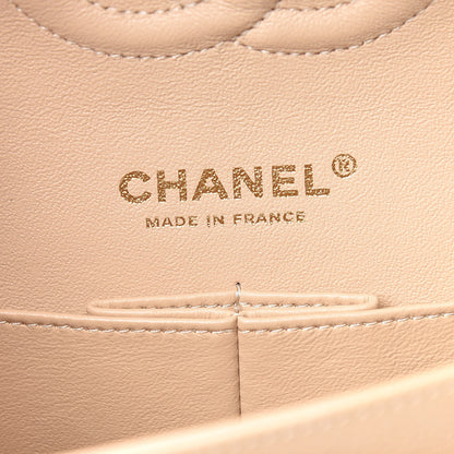 Chanel Caviar Quilted Medium Double Flap Beige Clair 6 of 9