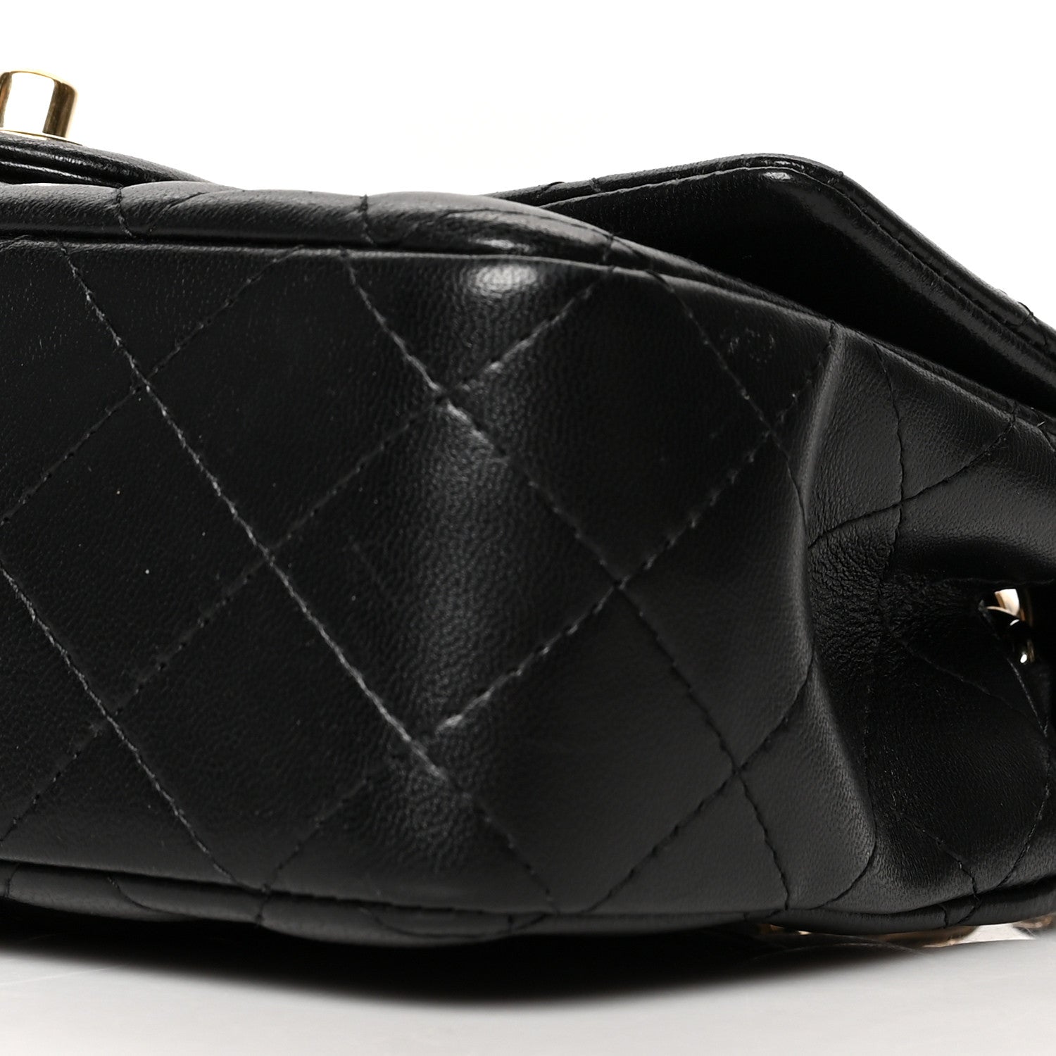 Chanel Lambskin Quilted Mini Rectangular Flap Black 9 of 9