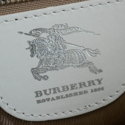 Burberry Leather Quilted Large Manor Tote White 9 of 12