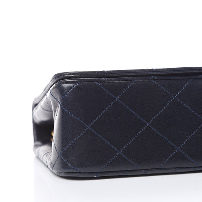 Chanel Lambskin Quilted Mini Flap Navy 9 of 10