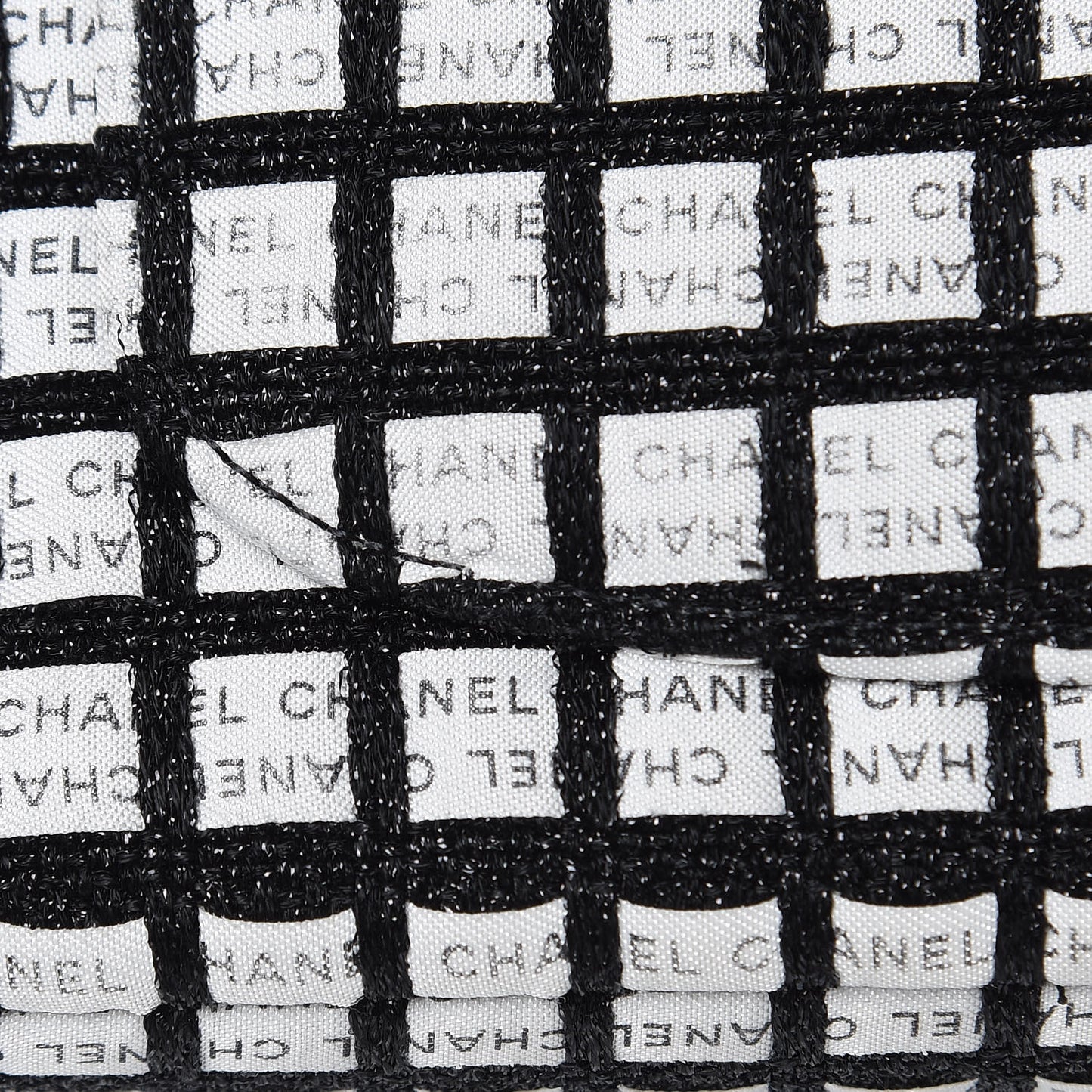 Ribbon Tweed Small Single Flap Black White