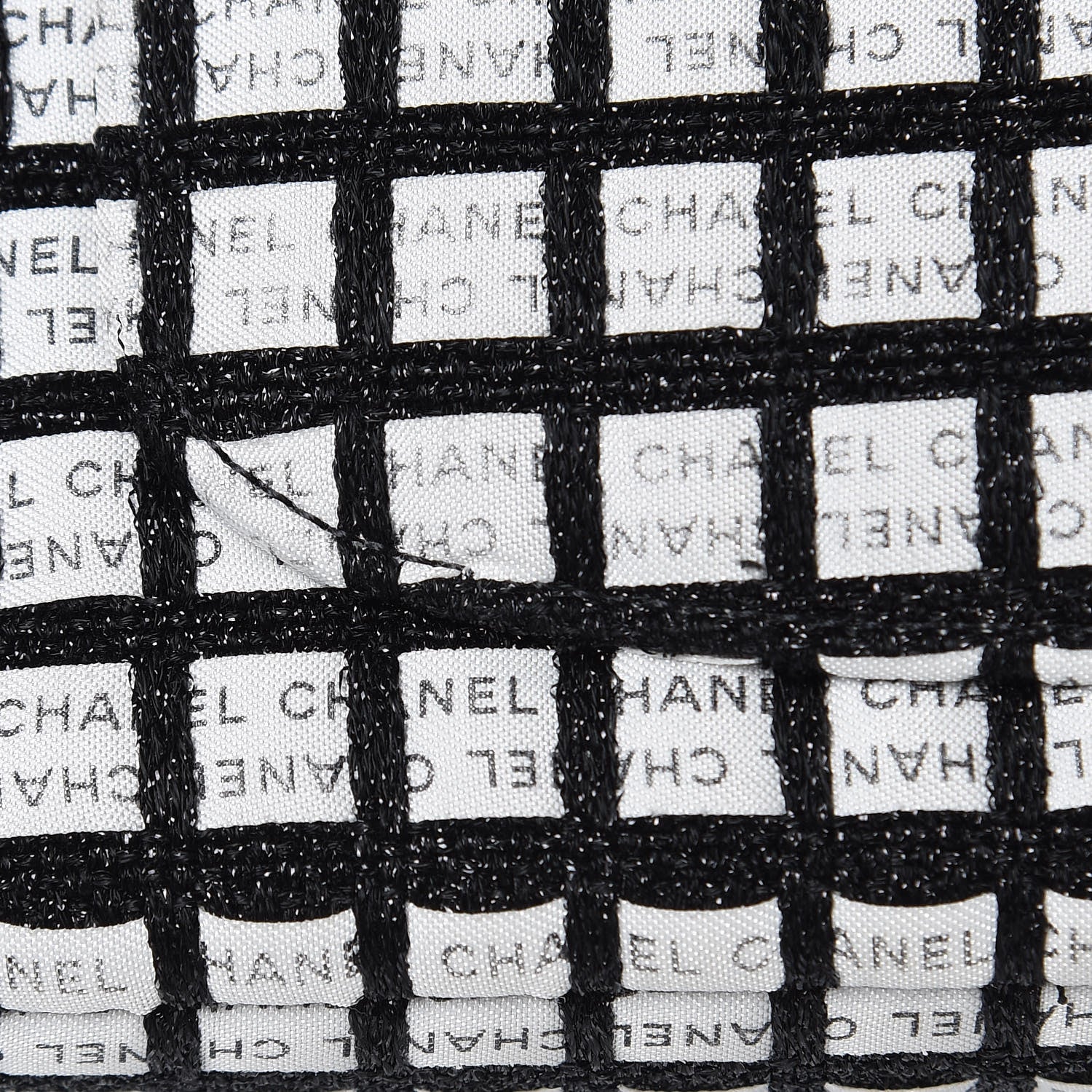 Chanel Ribbon Tweed Small Single Flap Black White 10 of 17
