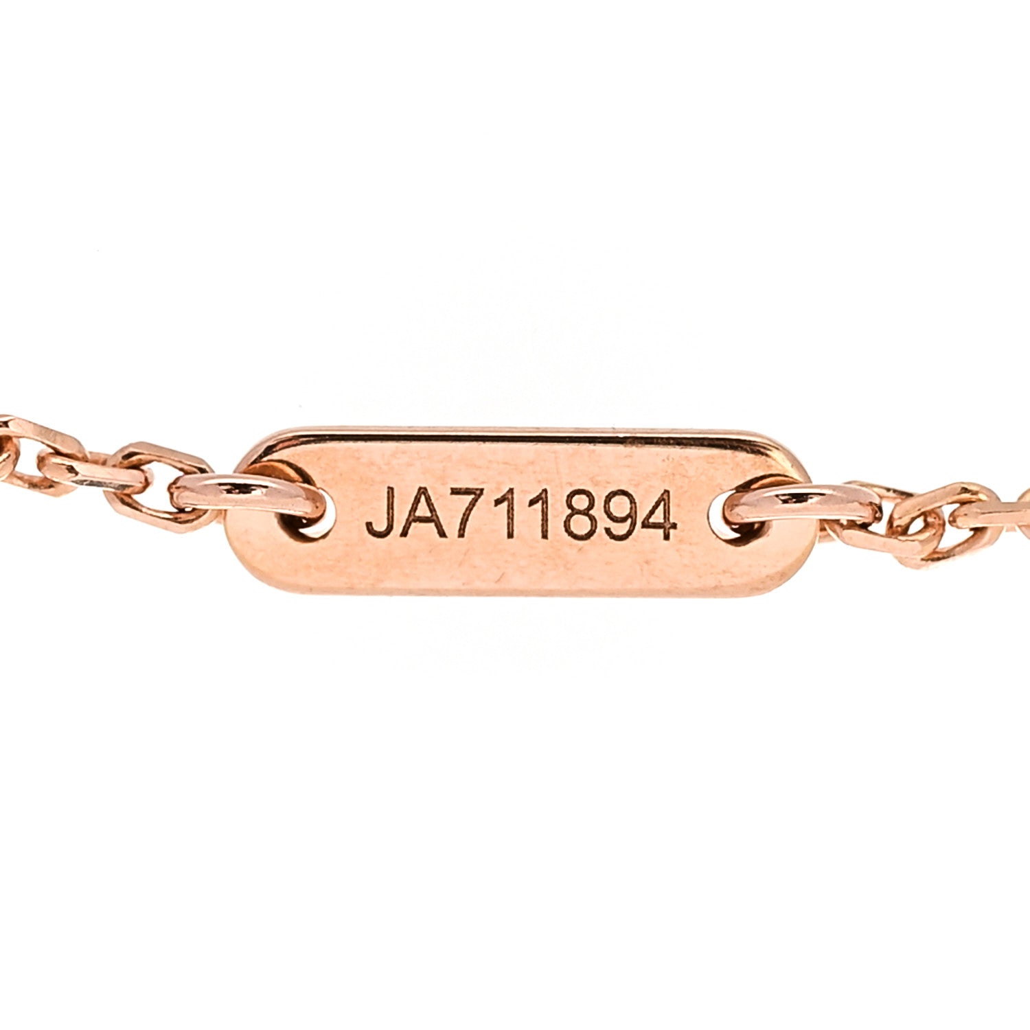 Van Cleef & Arpels 18K Rose Gold Carnelian Sweet Alhambra Bracelet 4 of 4
