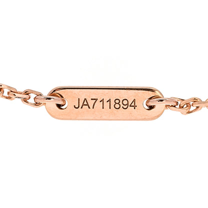 Van Cleef & Arpels 18K Rose Gold Carnelian Sweet Alhambra Bracelet 4 of 4