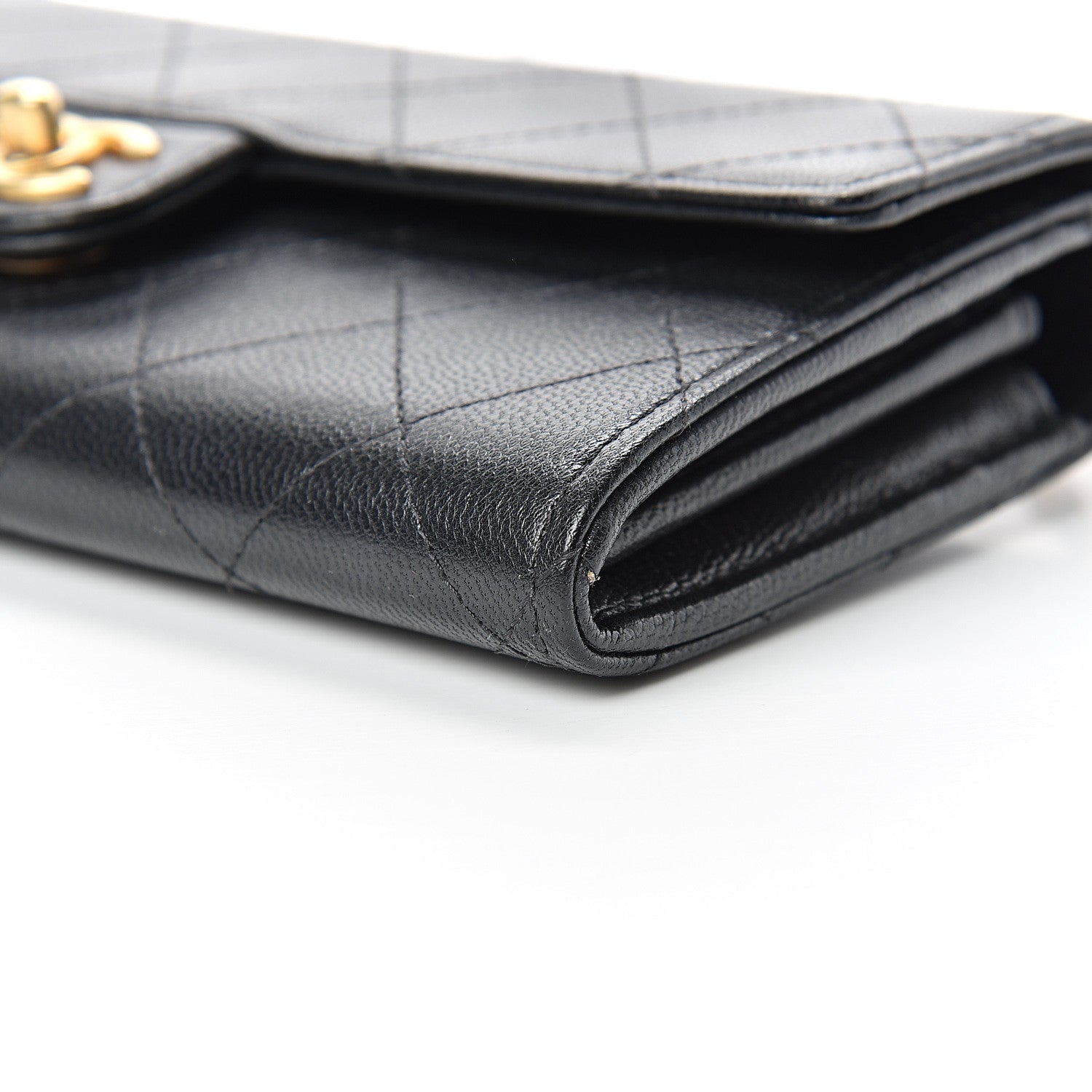 Chanel Goatskin Quilted Chic Pearls Clutch With Chain Black 10 of 12