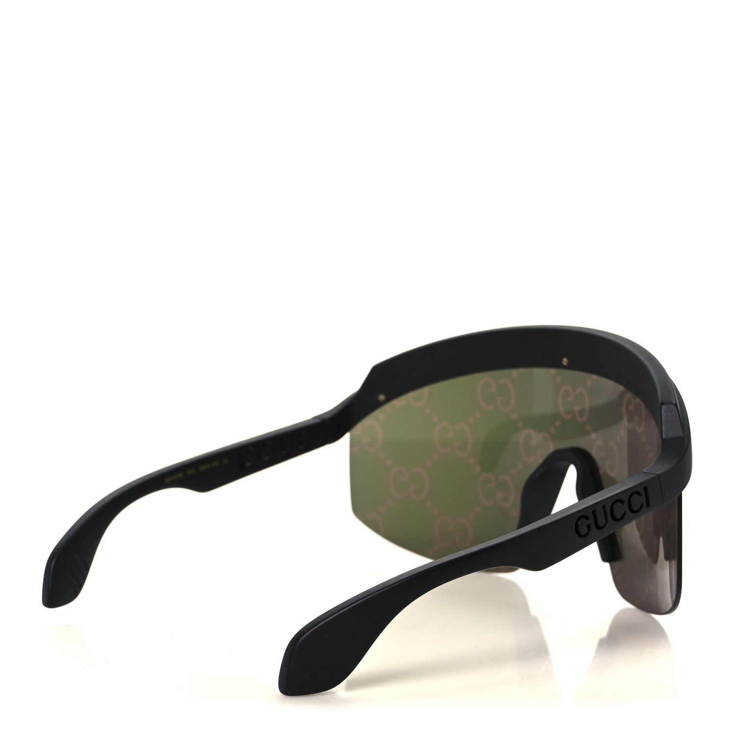 Gucci Guccissima Acetate Mask-Frame Sunglasses GG1477S Black 4 of 8