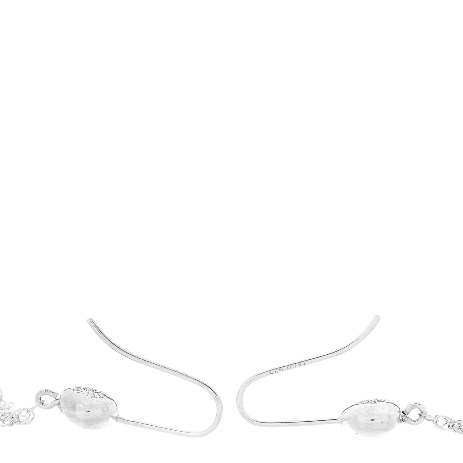 Tiffany Sterling Silver Elsa Peretti Mesh Earrings 3 of 4