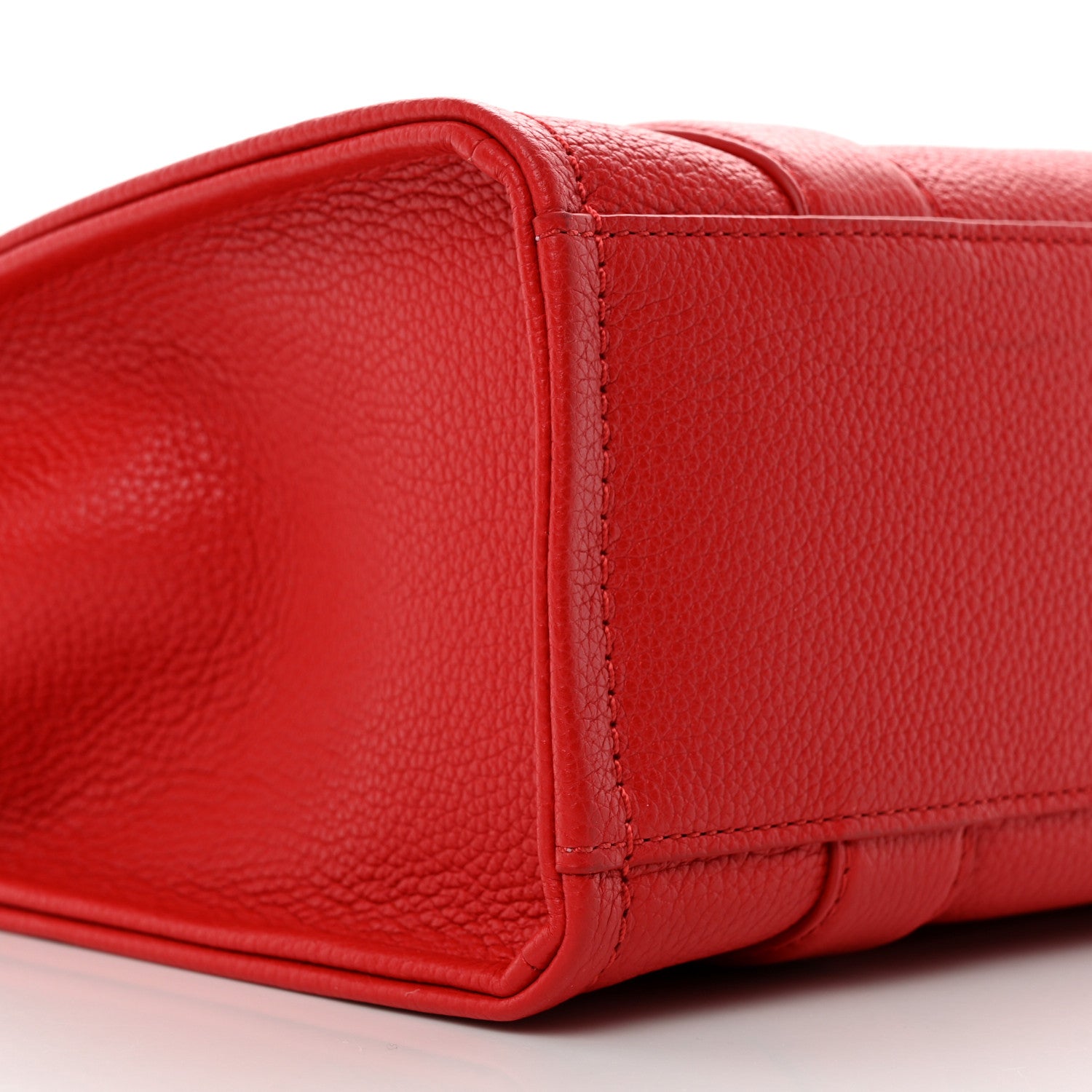 Marc Jacobs Grained Calfskin Small The Tote Bag Red 10 of 11