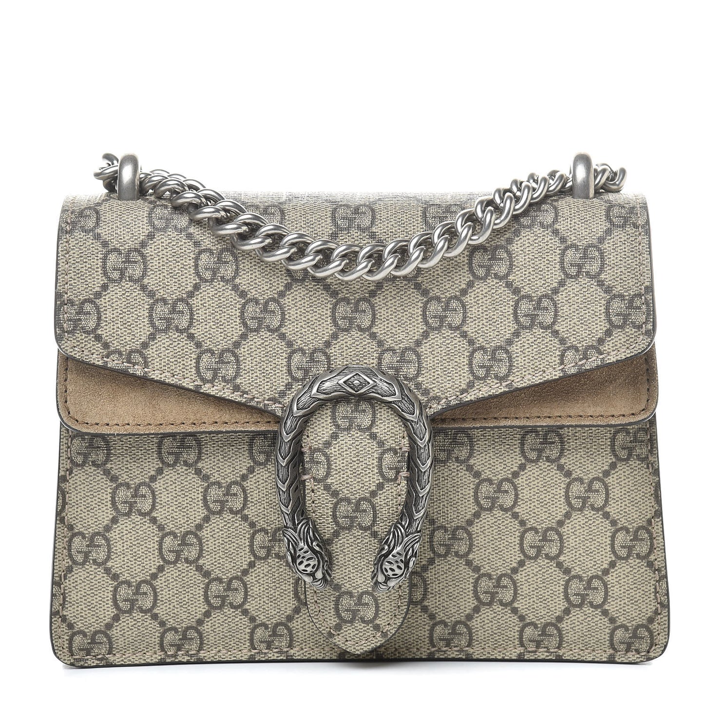 GG Supreme Monogram Mini Dionysus Shoulder Bag Taupe