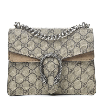 Gucci GG Supreme Monogram Mini Dionysus Shoulder Bag Taupe 1 of 13