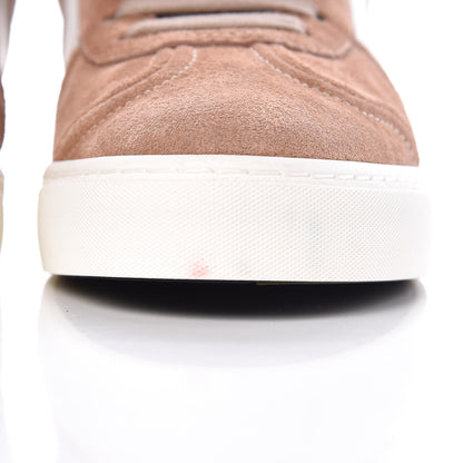 Valentino Garavani Suede Flycrew Sneakers 36.5 White Skin Sorbet 9 of 10