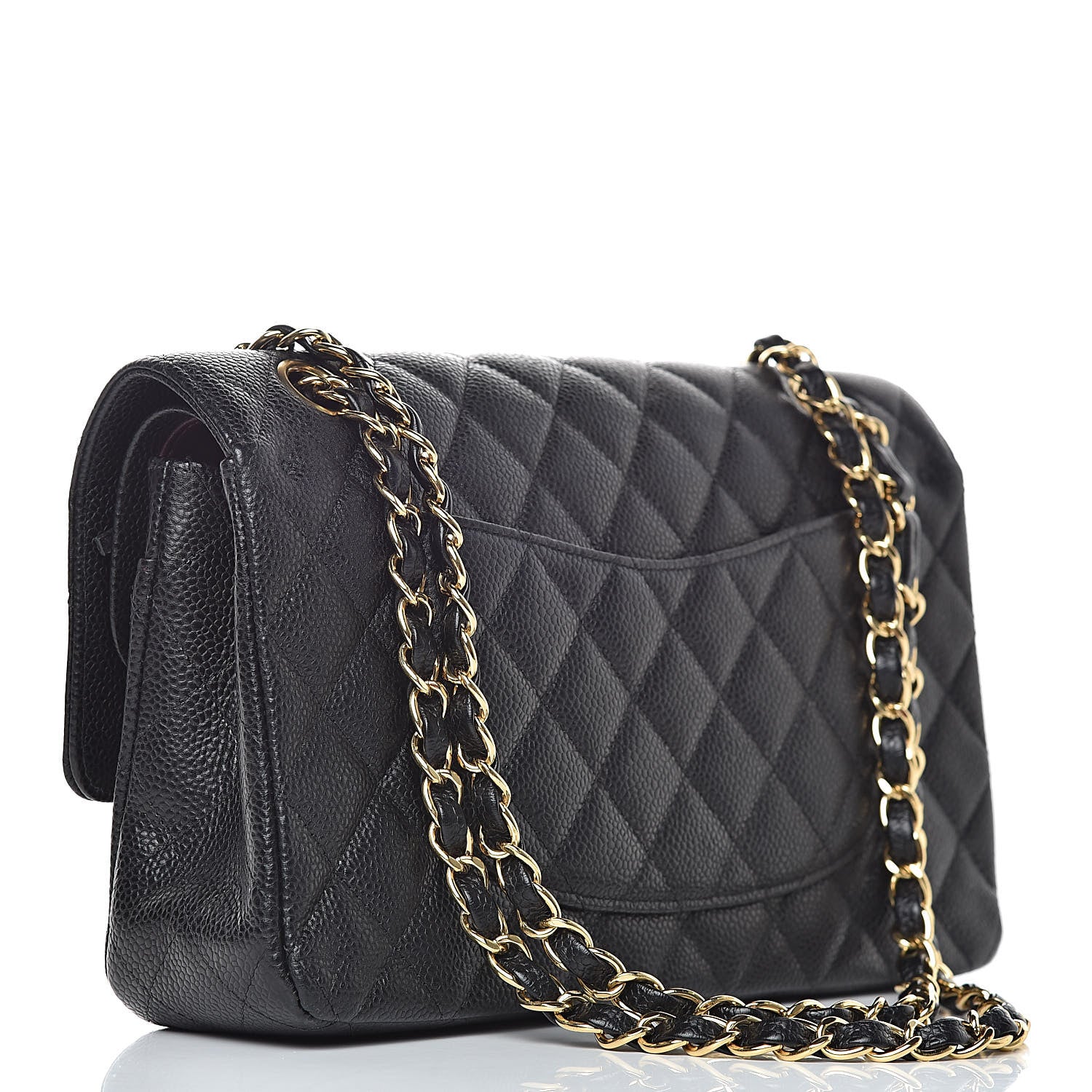 Chanel Caviar Quilted Medium Double Flap Black 3 of 13