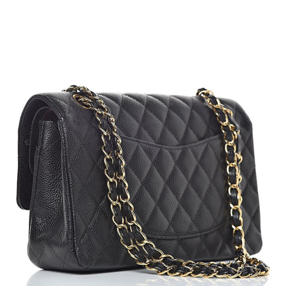 Chanel Caviar Quilted Medium Double Flap Black 3 of 13