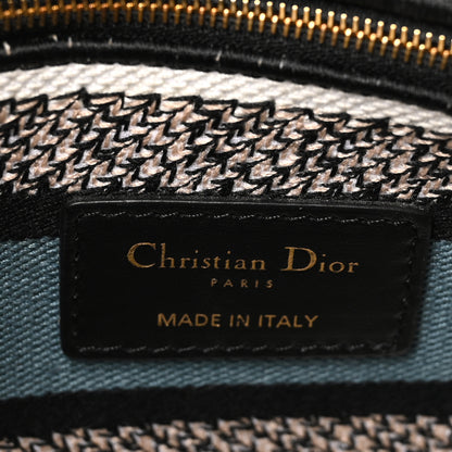 Christian Dior Canvas Toile de Jouy Mexico Embroidered Medium Lady D-Lite White Blue Multicolor 6 of 9